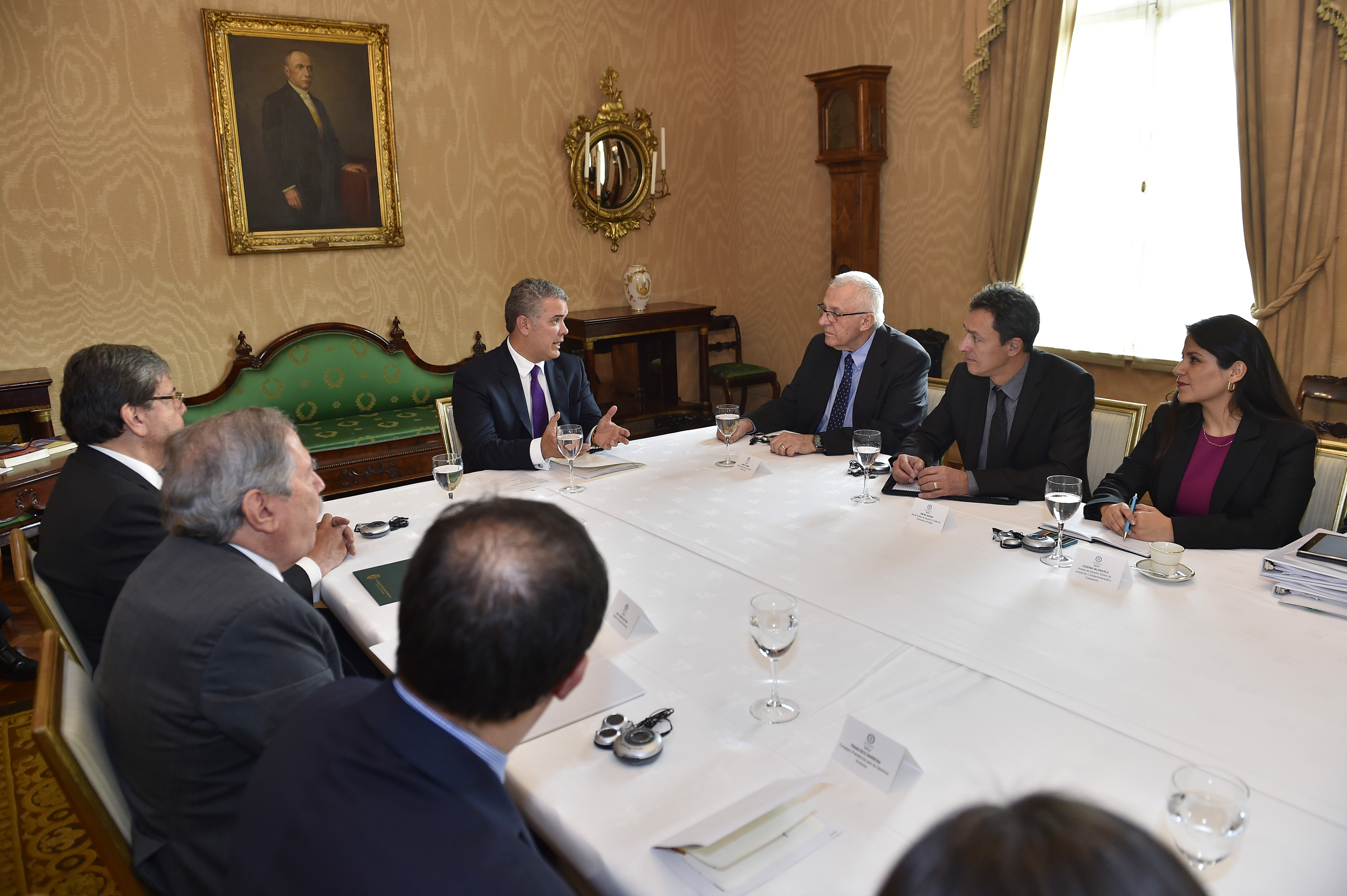 Canciller Trujillo acompañó al Presidente Iván Duque en el encuentro que sostuvo con el Fiscal Adjunto de la Corte Penal Internacional, James Stewart
