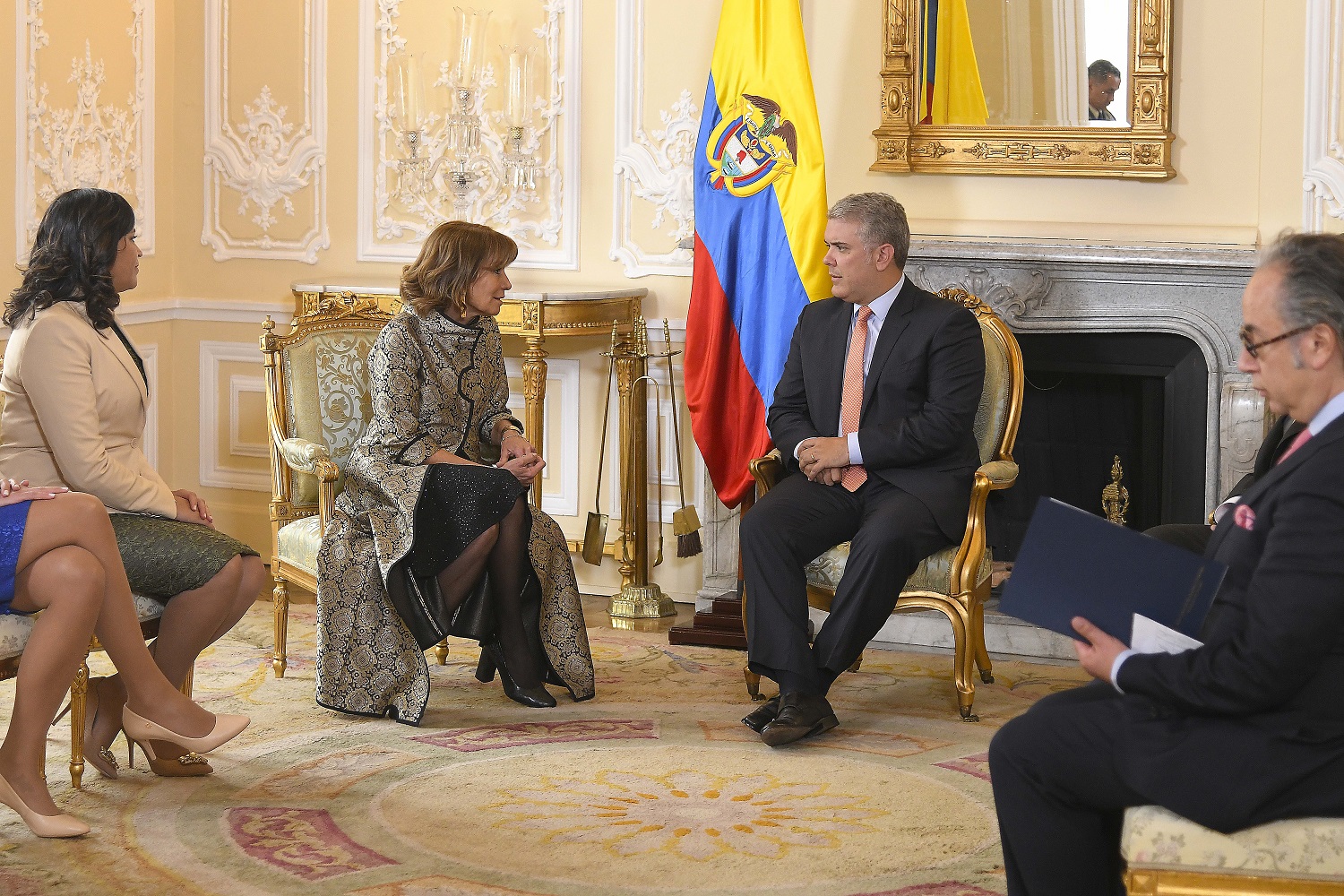 Presidente Iván Duque recibió cartas credenciales de la Embajadora de Paraguay en Colombia, Sophia López Garelli