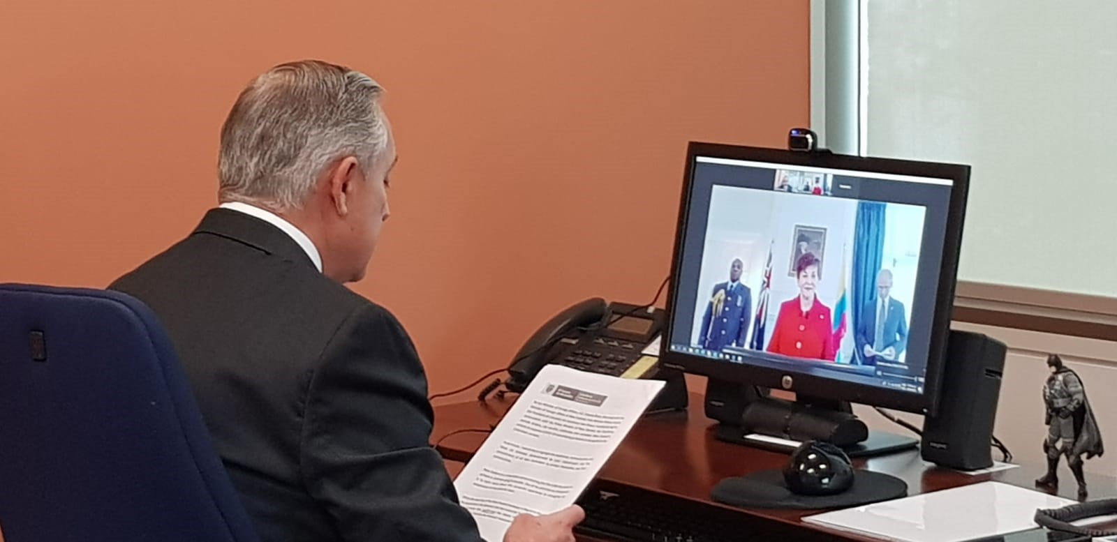 El Embajador Alberto Mejia presentó cartas credenciales ante el Gobierno de Nueva Zelanda 