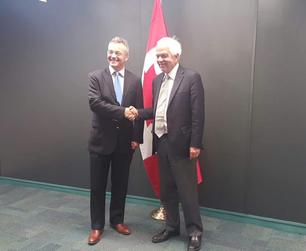 Embajador de Colombia en Canadá se reunió con el Ministro de Inmigración, Refugiados y Ciudadanía de ese país