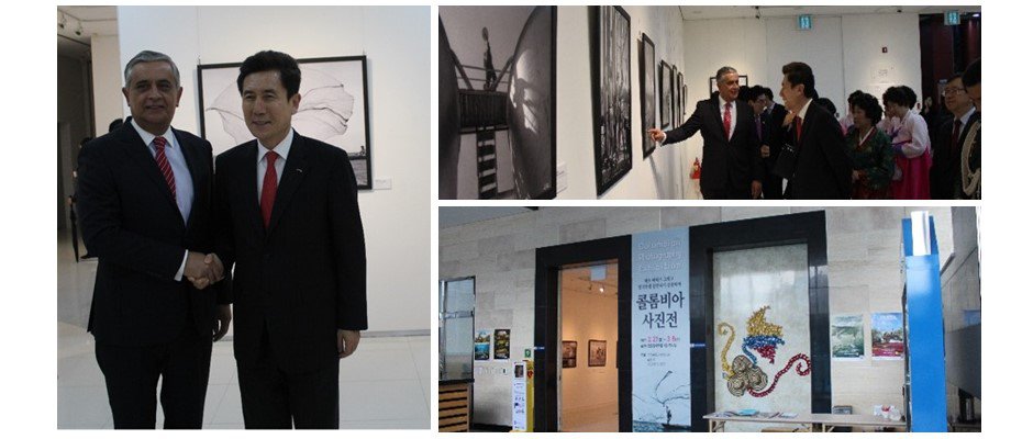 El Embajador en Corea inauguró la exposición “Fotografía colombiana. El Caribe colombiano de Leo Matiz” y “Colombia en la guerra de Corea” 