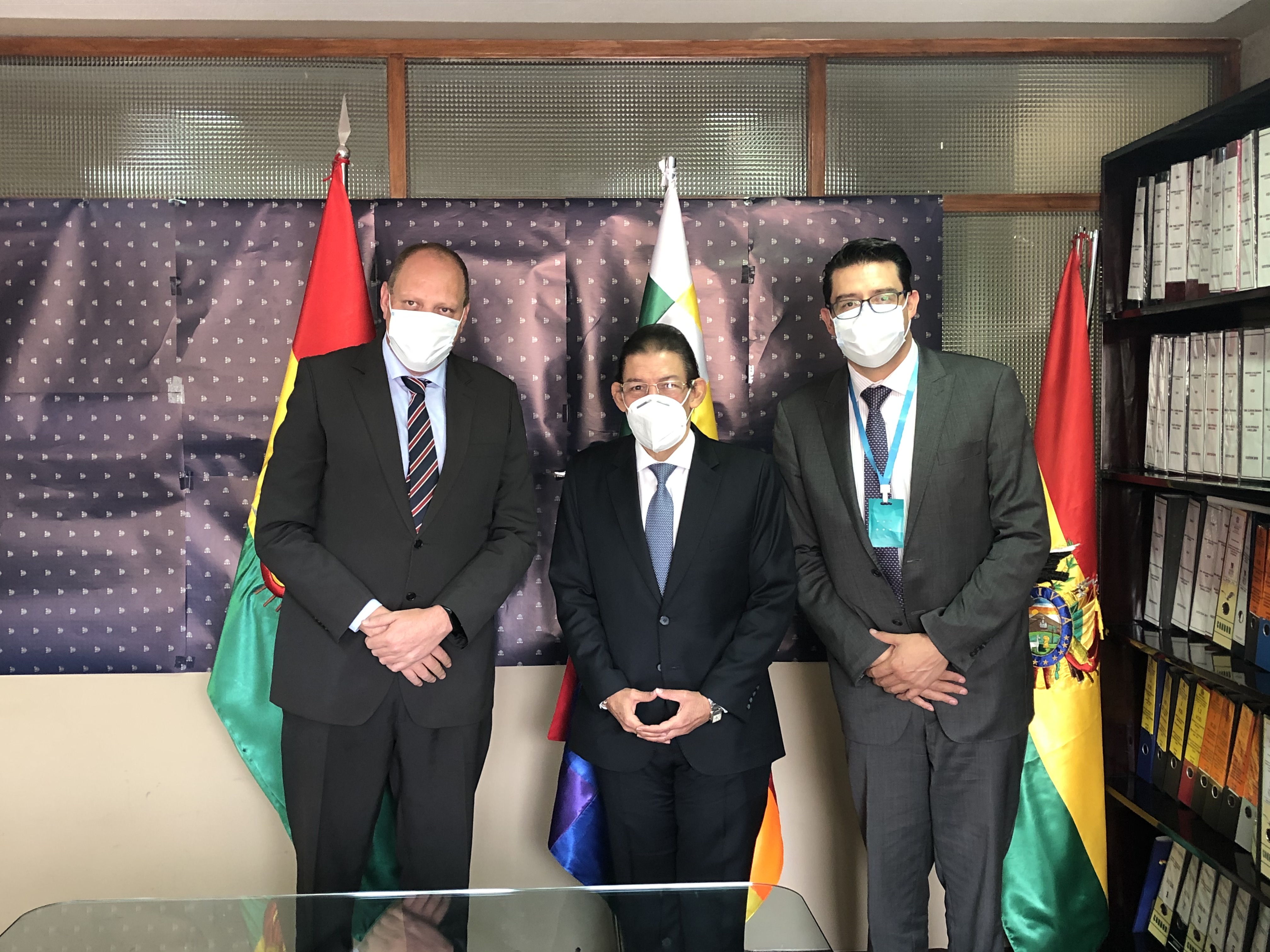 Embajador Aníbal Ariza se reunió con Viceministro de Comercio de Bolivia