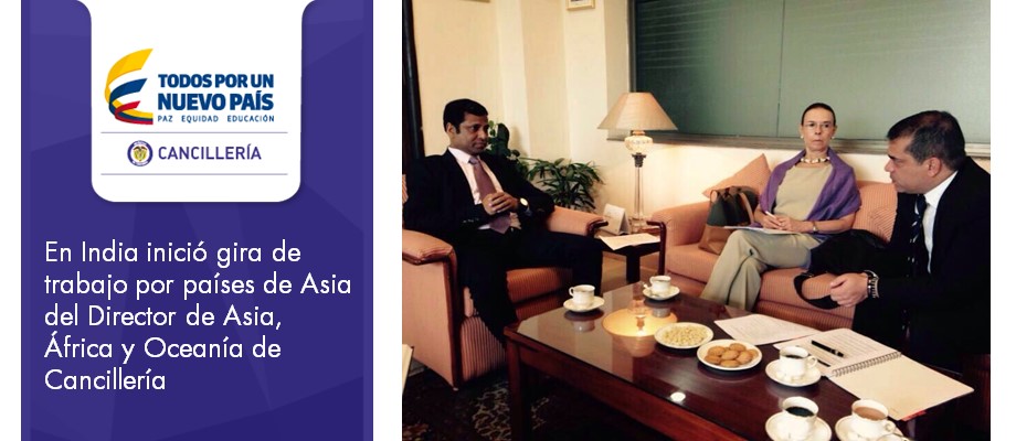 En India inició gira de trabajo por países de Asia  Director de Asia, África y Oceanía de Cancillería
