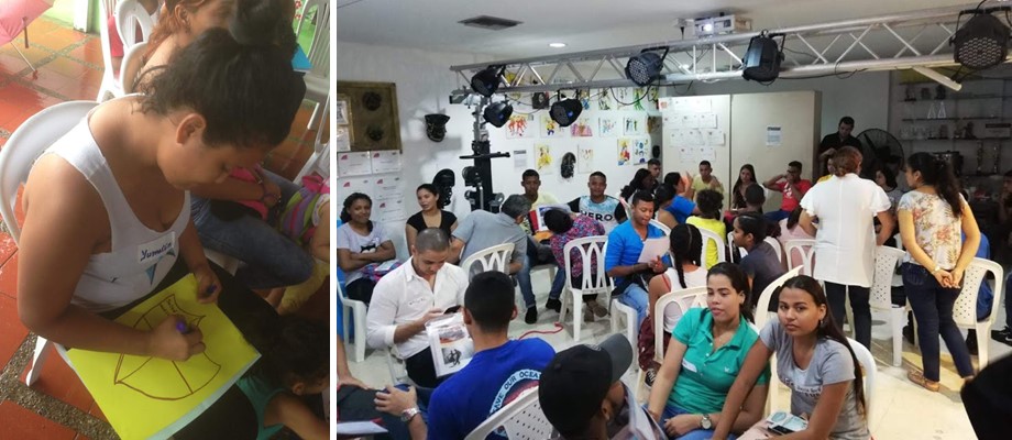 Estudiantes, líderes comunitarios y madres cabeza de familia en Barranquilla y Cartagena aprendieron cómo se emprende un proyecto migratorio