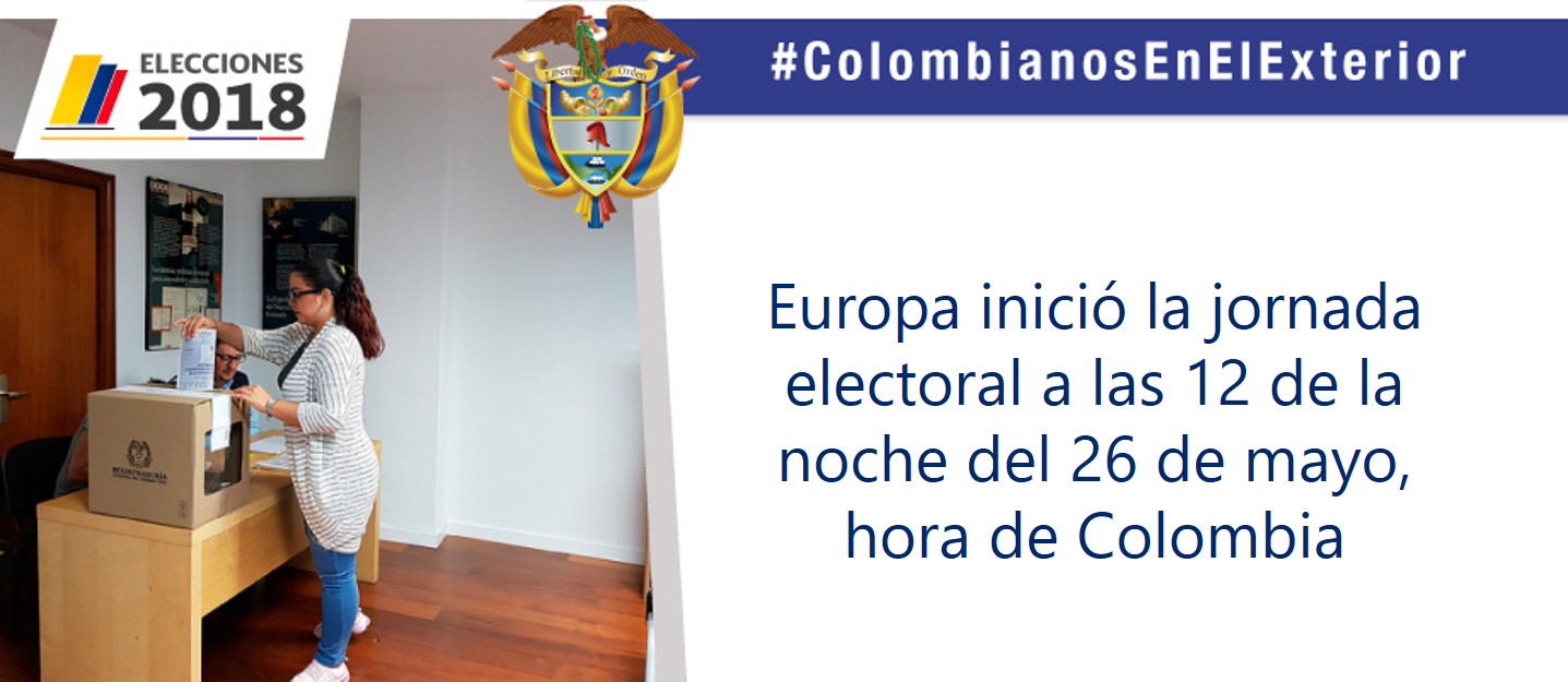 Europa inició la jornada electoral a las 12:00 de la noche del 26 de mayo, hora de Colombia