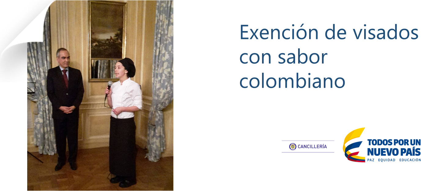 Exención de visados con sabor colombiano