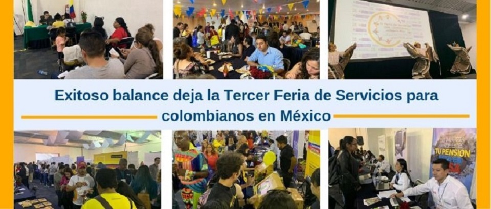 1500 personas asistieron al primer día de la III Feria de Servicios para Colombianos en México