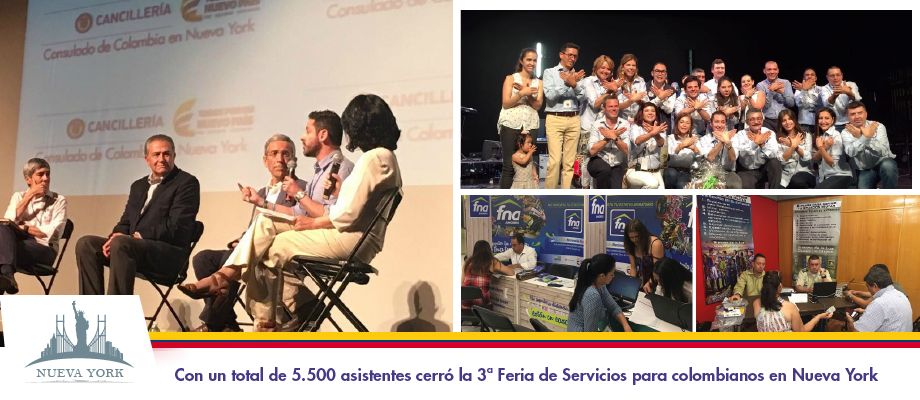 Con un total de 5.500 asistentes cerró la 3ª Feria de Servicios para colombianos Nueva York