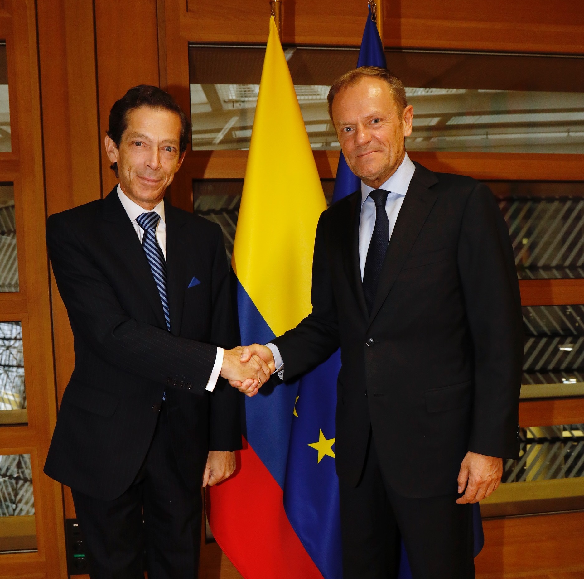 El Embajador de Colombia ante el Reino de Bélgica, Felipe Garcia Echeverri, presentó cartas credenciales ante el Presidente del Consejo Europeo