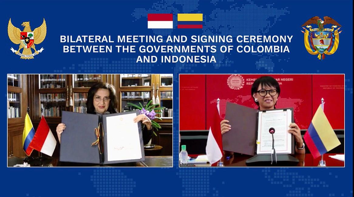 Canciller Claudia Blum firmó acuerdo que permitirá que los colombianos ingresen sin visa a Indonesia