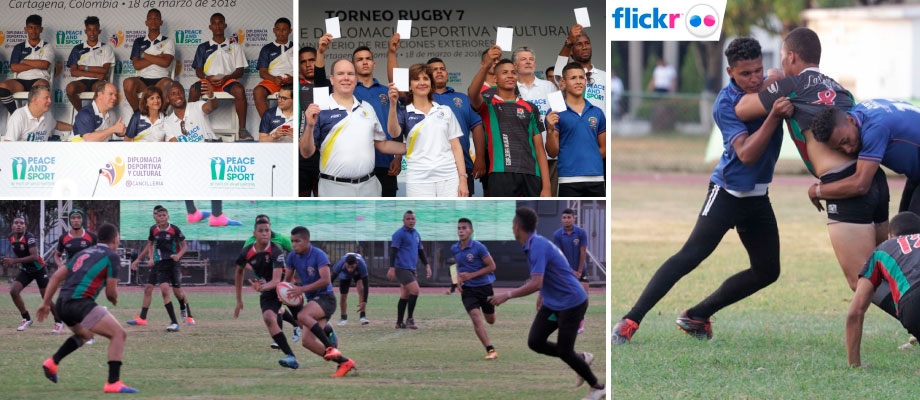 Resumen de noticias de la final del Torneo Rugby, iniciativa de Diplomacia Deportiva y Cultural de la Cancillería, en la que participaron la Cancilelr Holguín,   Didier Drogba y el Príncipe Alberto II de Mónaco 