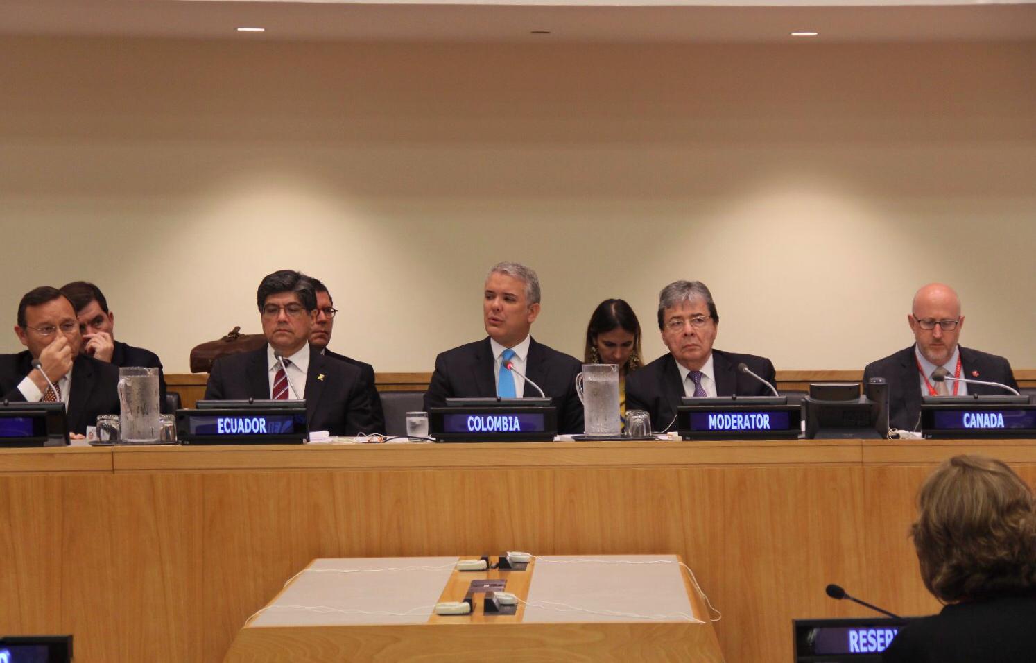 El Presidente Iván Duque y el Canciller Holmes Trujillo participaron en el foro ‘Venezuela en crisis: los impactos sociales, regionales y humanitarios’