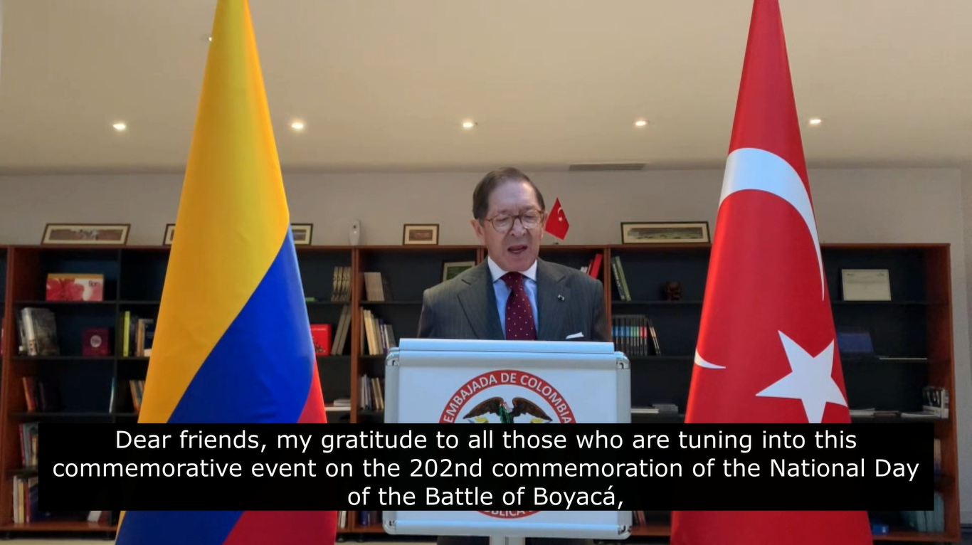 El Embajador Julio Aníbal Riaño resaltó la agenda bilateral entre Colombia y Turquía en el evento concierto realizado 