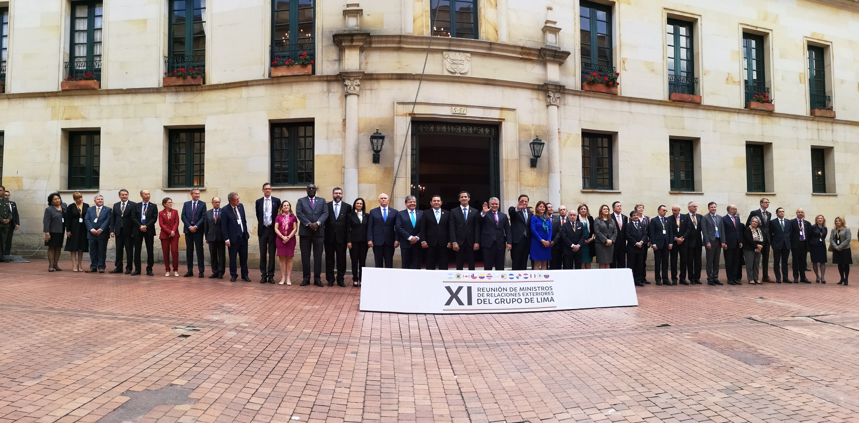 Foto ampliada de la reunión del Grupo de Lima que se realizó en el Ministerio de Relaciones Exteriores 
