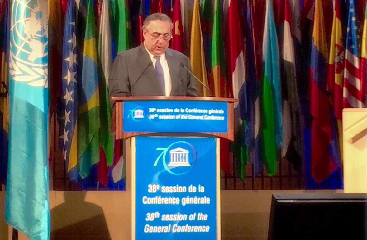 Colombia afirma que los pilares de una paz duradera son la justicia y la inclusión social durante su la 38° Conferencia General de la UNESCO en París 