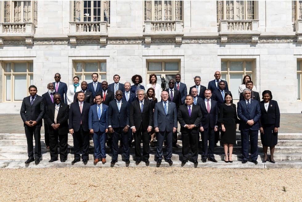 La foto oficial de la Asamblea de la Organización de Estados Americanos (OEA)