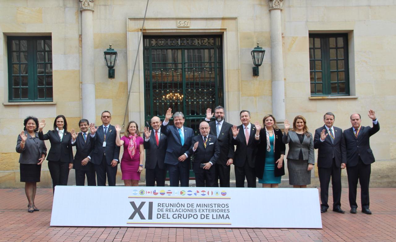 Foto oficial de la XI Reunión de Ministros de Relaciones Exteriores de Lima