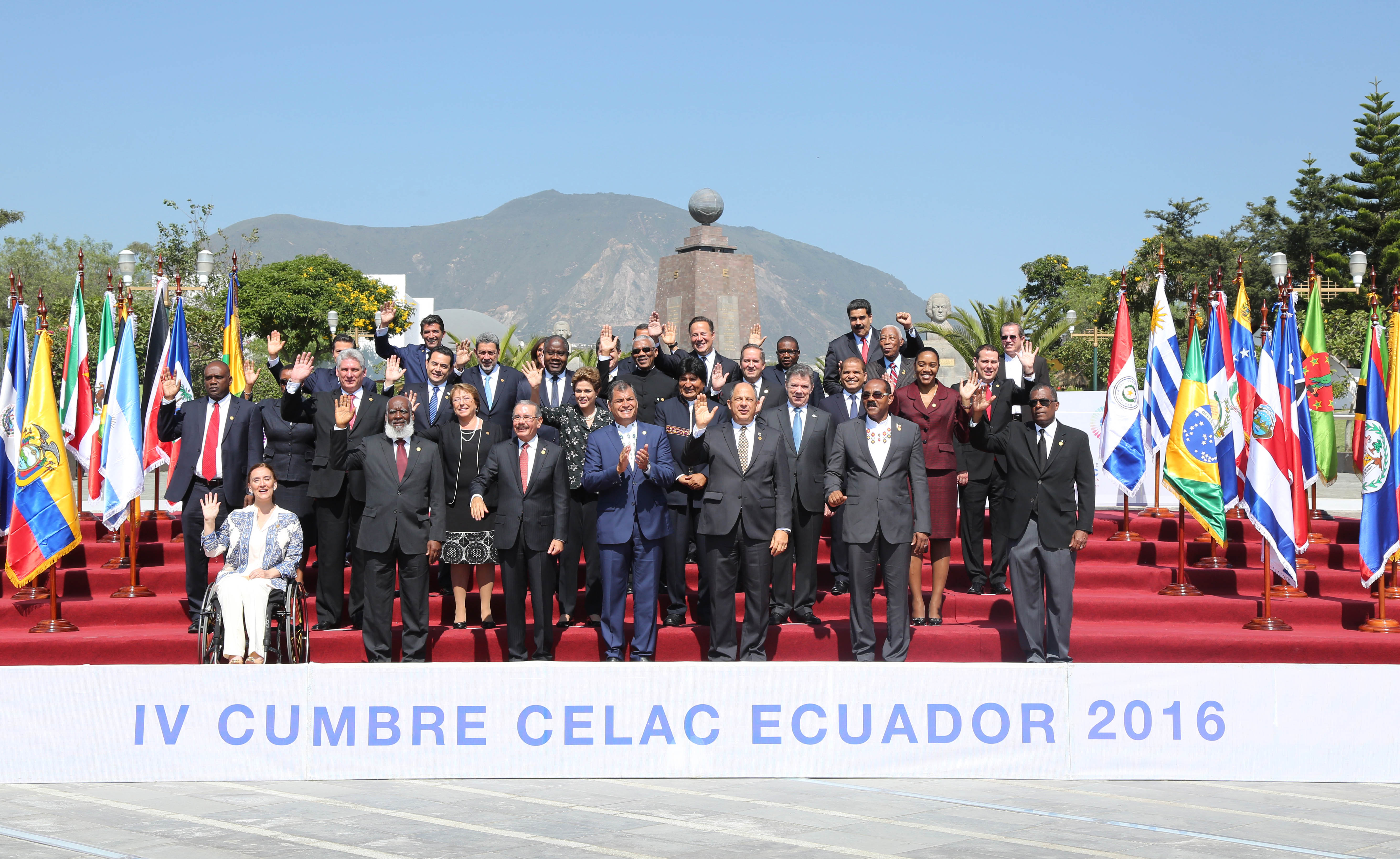Foto oficial de la  IV Cumbre de Jefas y Jefes de Estado y de Gobierno de América Latina y el Caribe (Celac) 