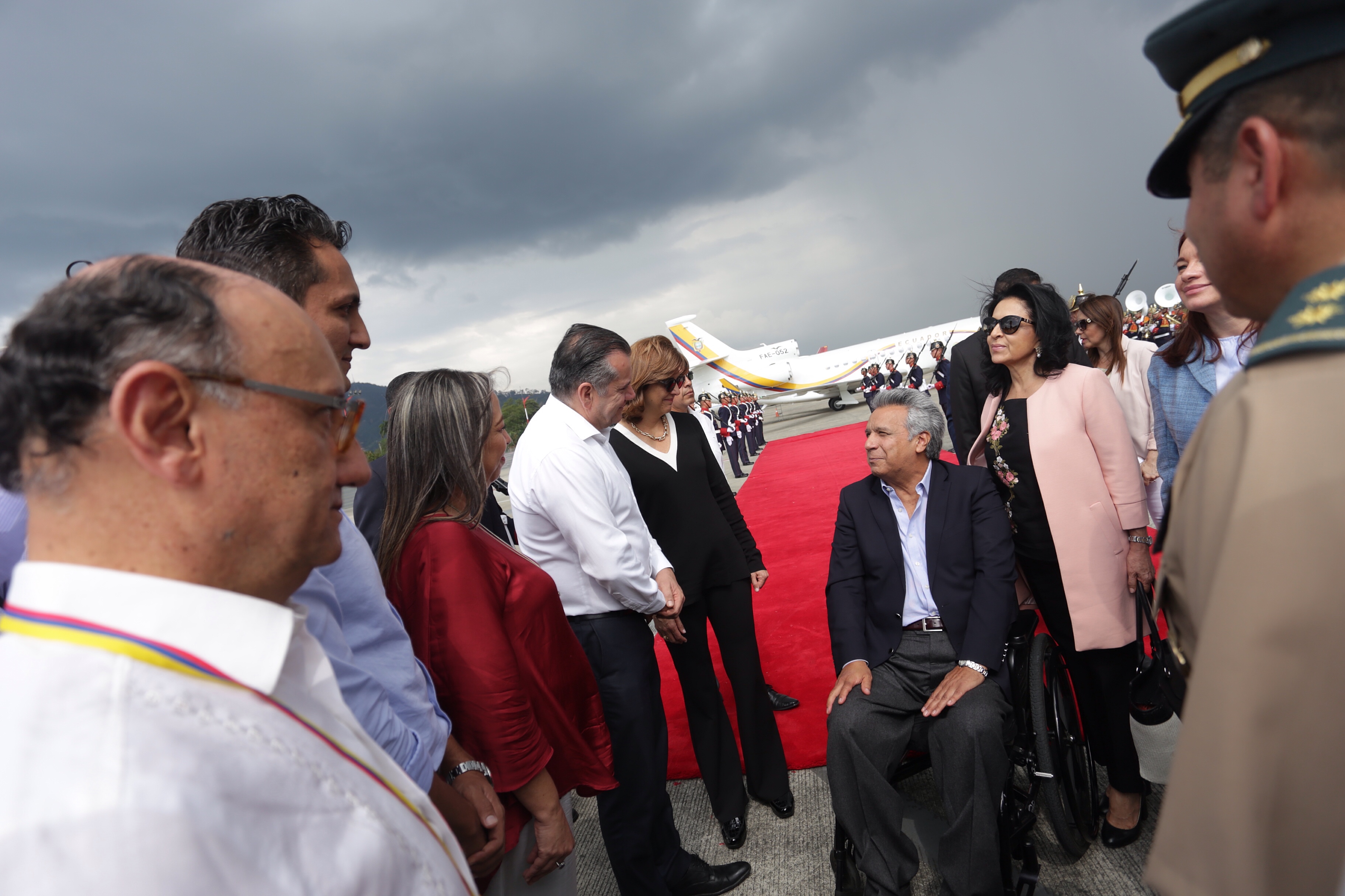 Presidente de Ecuador, Lenín Moreno, llegó a Pereira para participar en VI Gabinete Binacional