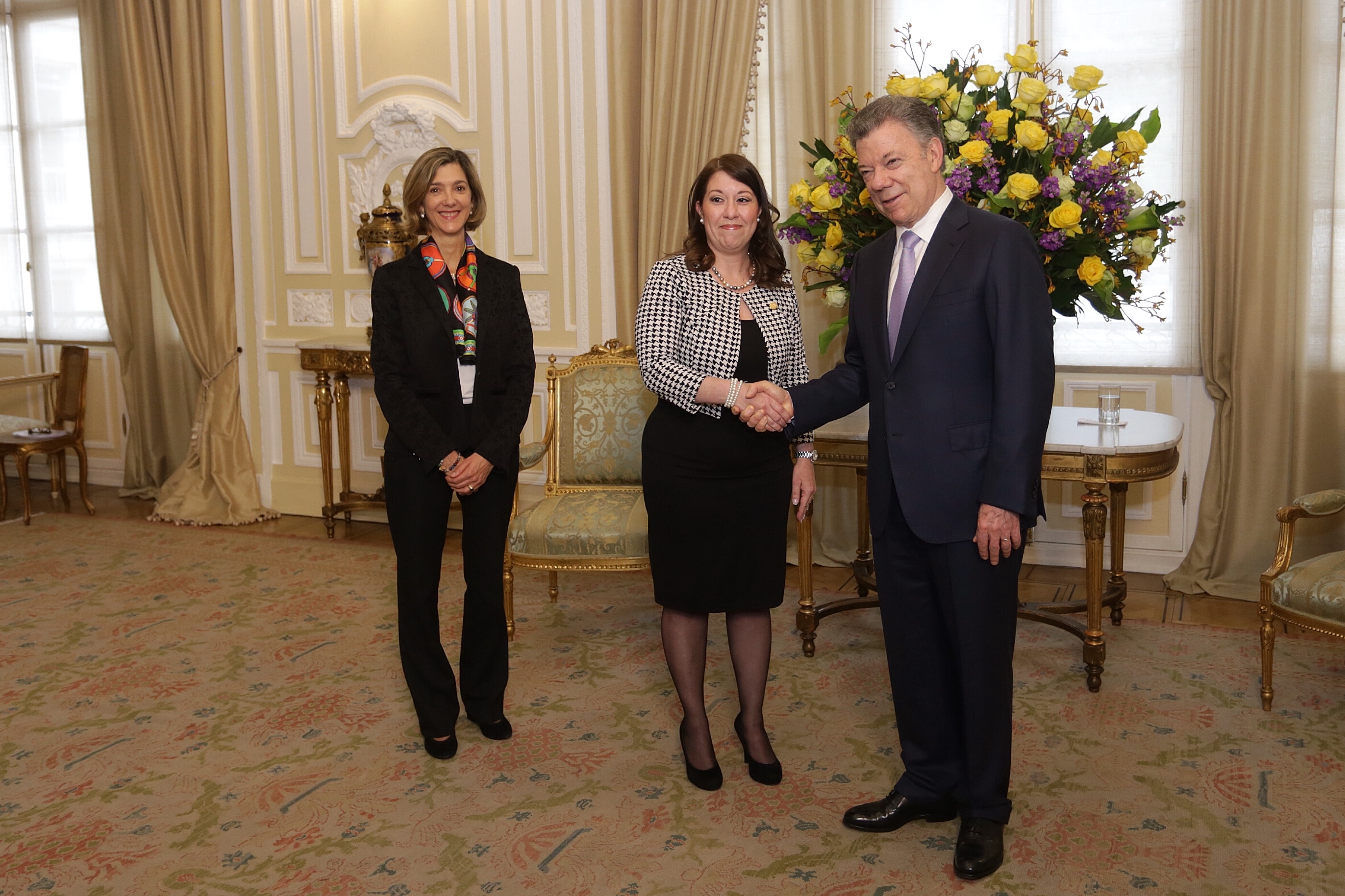 Embajadora de Guatemala en Colombia presentó sus cartas credenciales al Presidente Santos