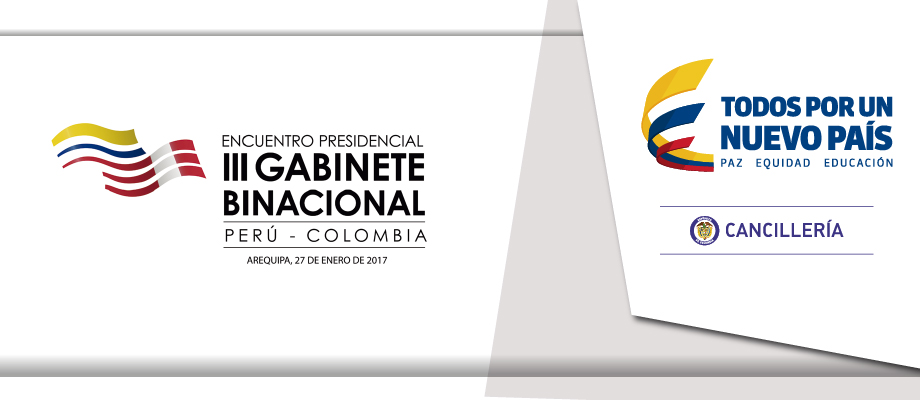 Presidentes de Colombia y Perú presiden Tercer Gabinete Binacional que se realiza en Arequipa