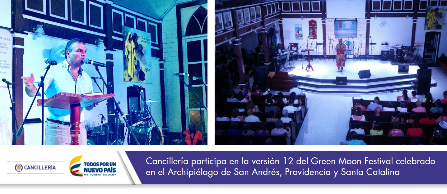 Cancillería participa en la versión 12 del Green Moon Festival celebrado en el Archipiélago de San Andrés, Providencia y Santa Catalina