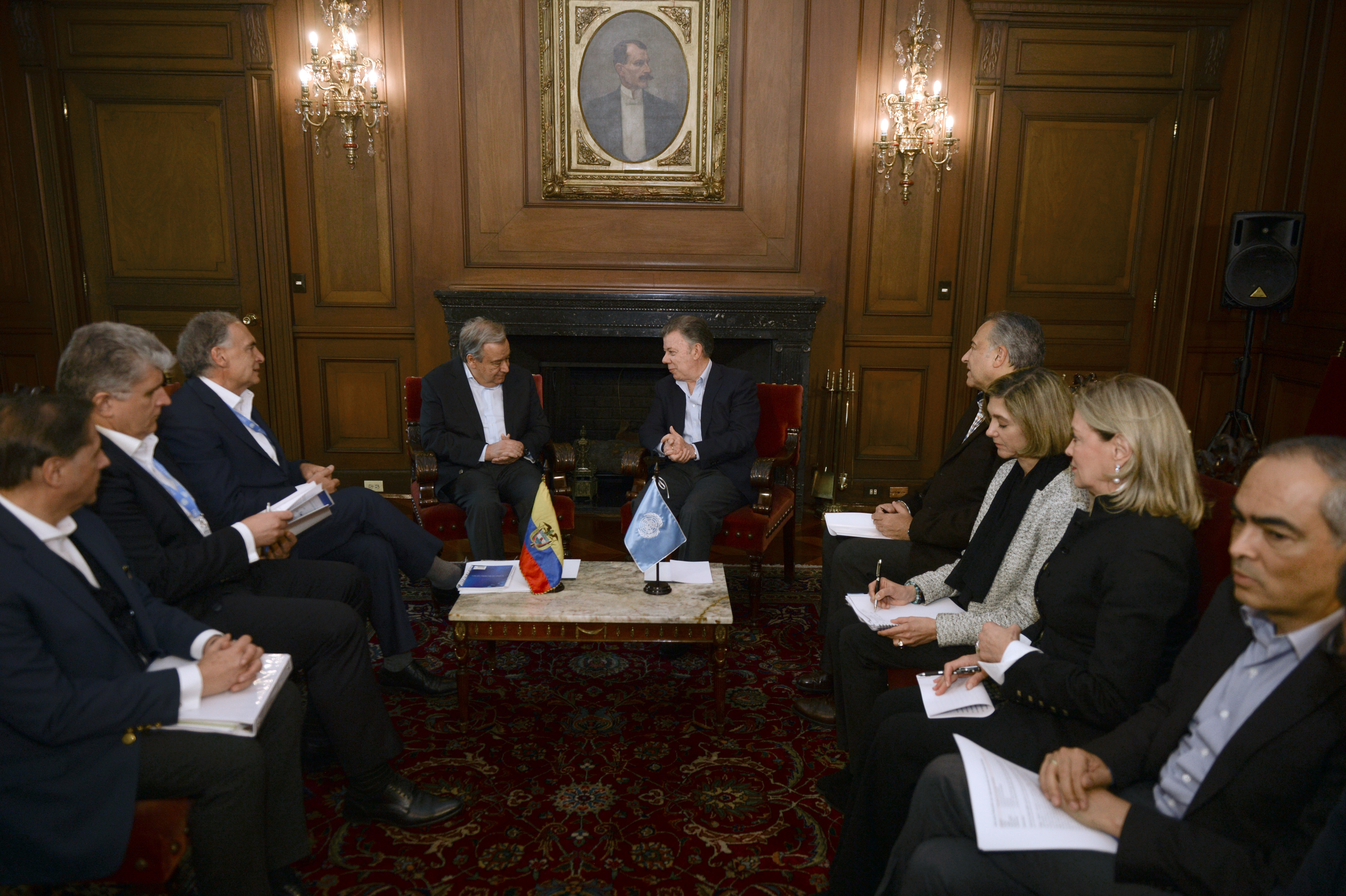 Viceministra Patti Londoño acompañó al Presidente Santos en la reunión privada con el Secretario General de las Naciones Unidas