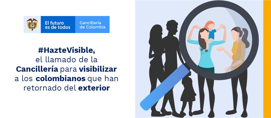 #HazteVisible, el llamado de la Cancillería para visibilizar a los colombianos 