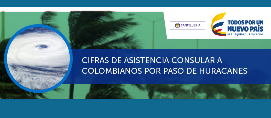 Cancillería tiene activos sus canales de asistencia a connacionales que puedan resultar afectados por los huracanes Irma, Katia y José