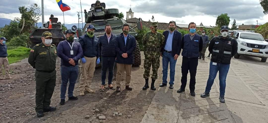 Director de Soberanía Territorial y Desarrollo Fronterizo de la Cancillería, Ricardo Montenegro, visitó Ipiales para verificar los controles que se ejercen en la frontera con Ecuador, en la contención del Covid-19