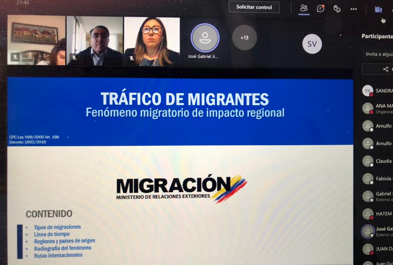 Abordaje del delito de tráfico ilícito de migrantes entre Colombia-Chile en junio de 2021 