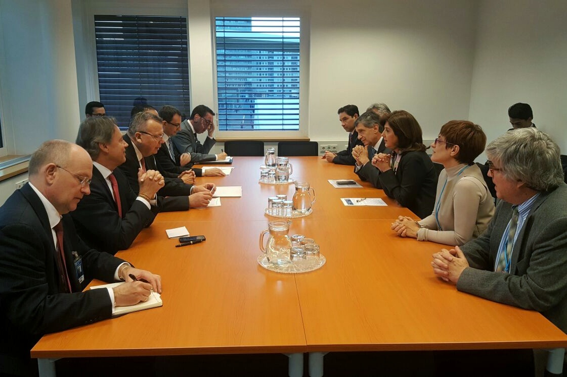 La Canciller María Ángela Holguín y Alto Consejero para el Posconflicto, Rafael Pardo, se reunieron con el Director General de la Unodc, Yuri Fedotov