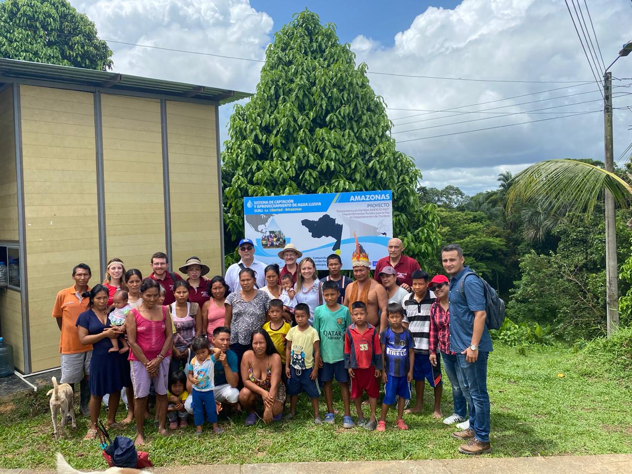 Cancillería lideró visita de seguimiento a Proyecto de Sistema de Abastecimiento de Agua Lluvia en comunidades indígenas del departamento del Amazonas