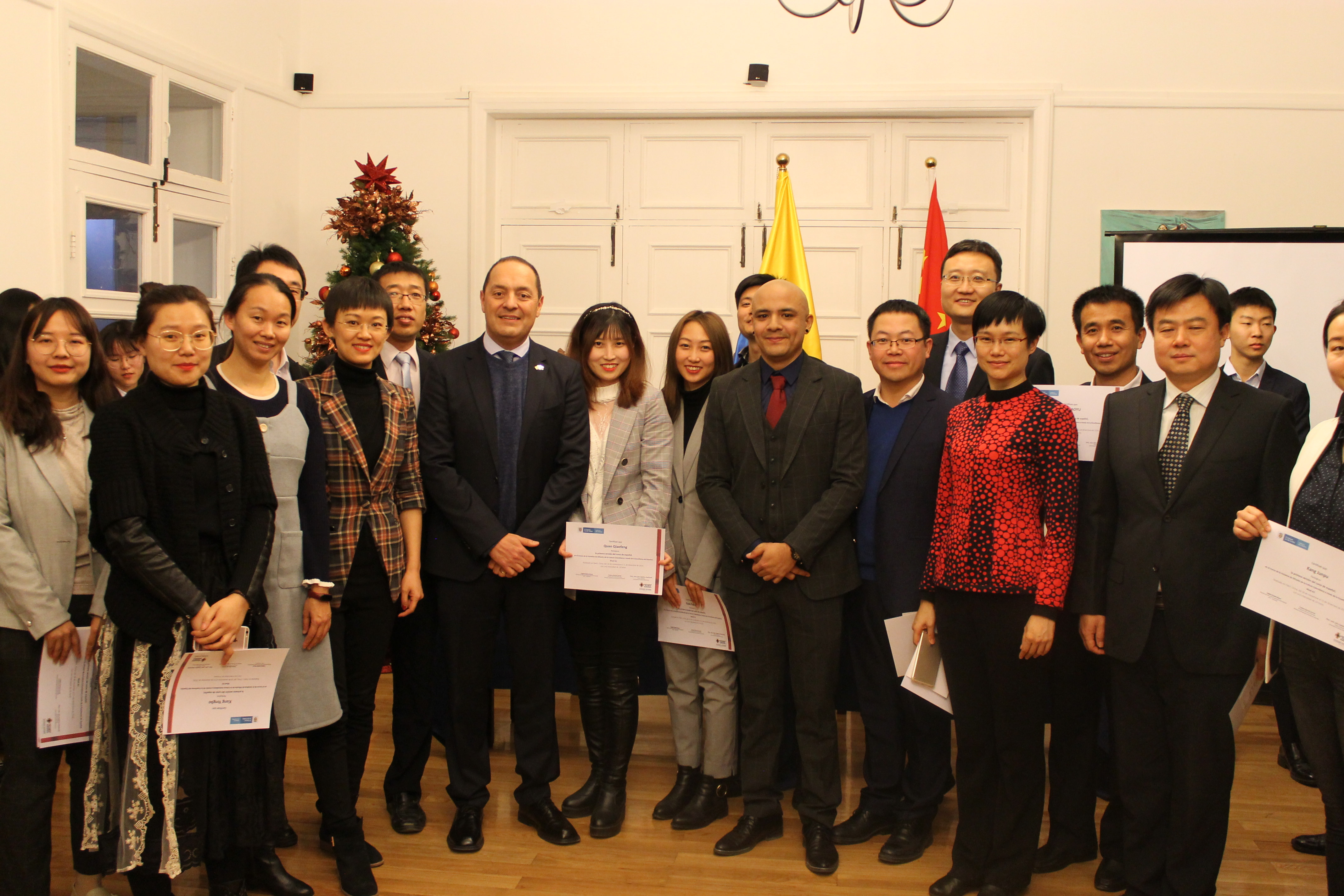 Clausura de la I versión del Curso de Español para la difusión de la Cultura Colombiana 