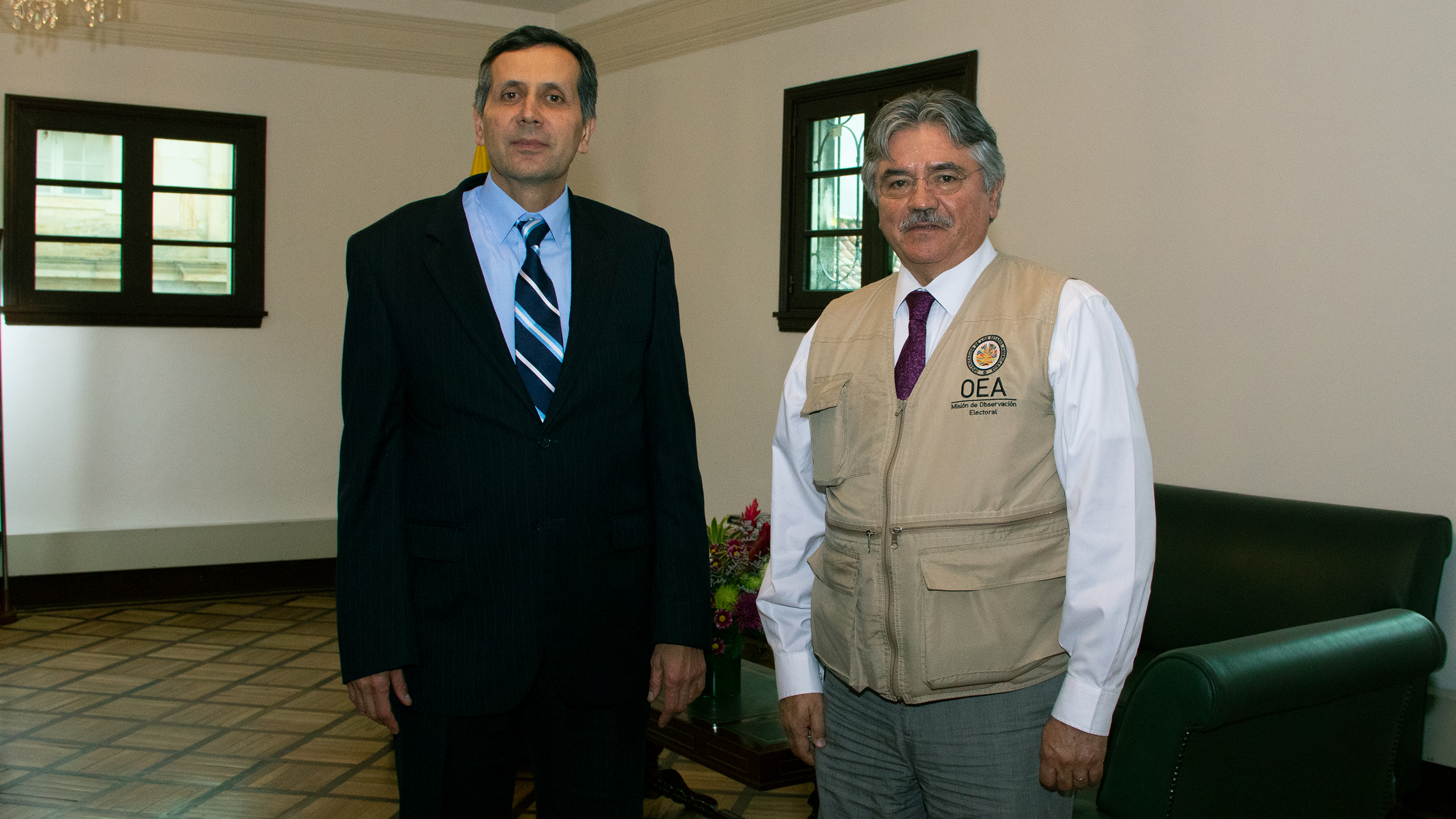 Viceministro Francisco Echeverri se reunió con el Jefe de Misión de Veeduría Electoral de la OEA