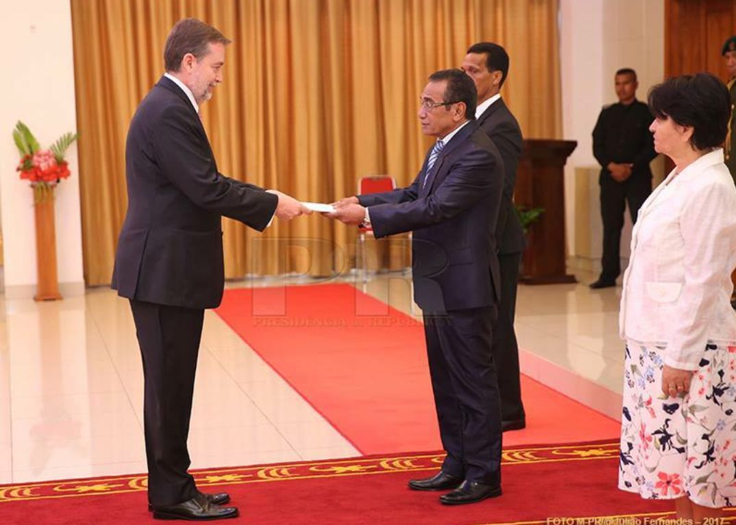 El Embajador de Colombia en Indonesia presentó cartas credenciales ante el Presidente de Timor Oriental
