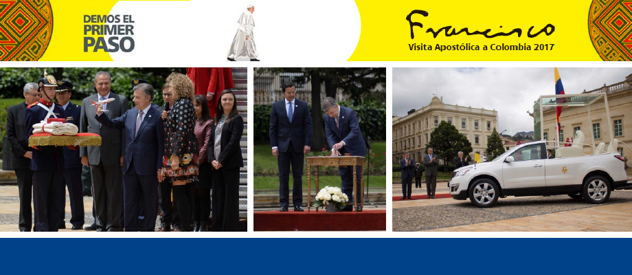 Presidente Santos presentó el papamóvil que usará el Sumo Pontífice en su visita al país