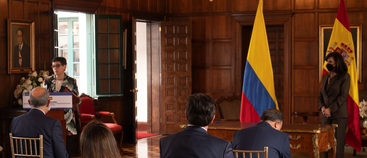 Las cancilleres de Colombia y España reafirmaron la importancia de la cooperación