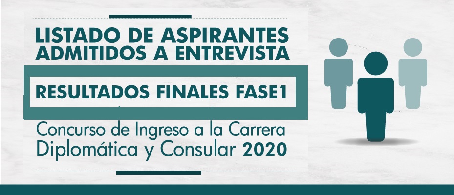 La Cancillería publica: Listado de aspirantes admitidos a entrevista y Resultados Finales Fase I