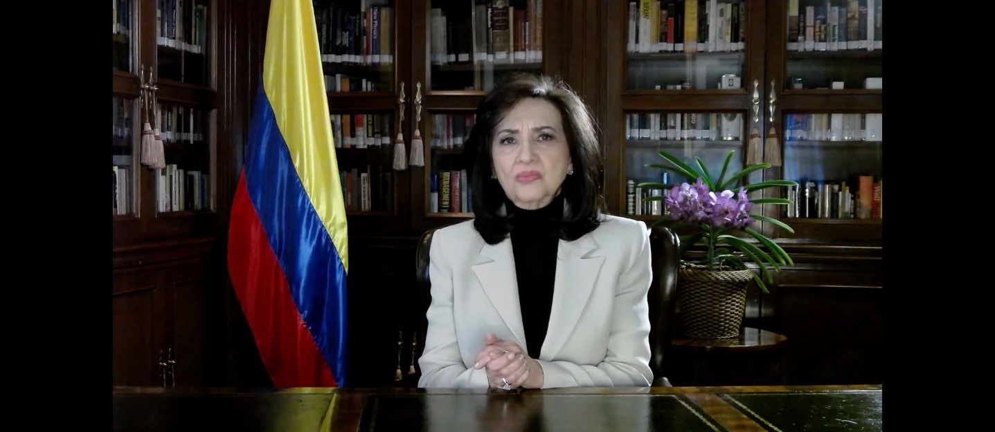 Canciller Claudia Blum realiza balance del Ministerio de Relaciones Exteriores, en los dos años de Gobierno del Presidente Iván Duque
