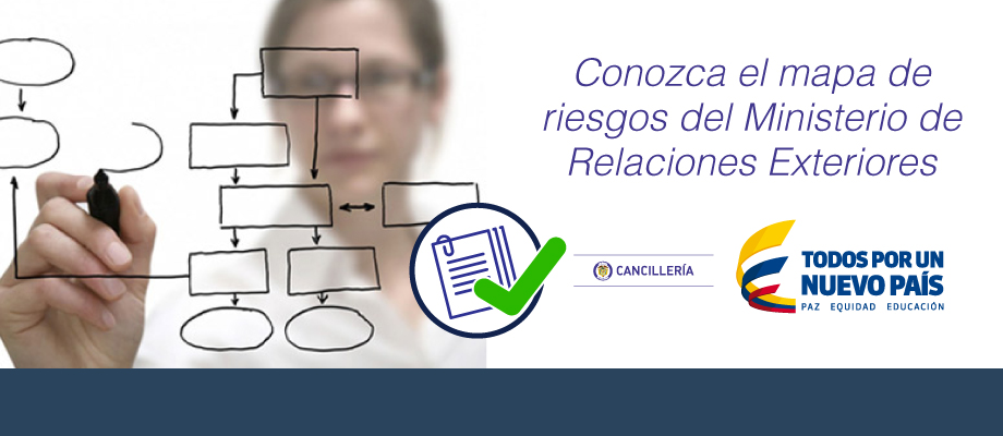 Conozca el mapa de riesgos del Ministerio de Relaciones Exteriores