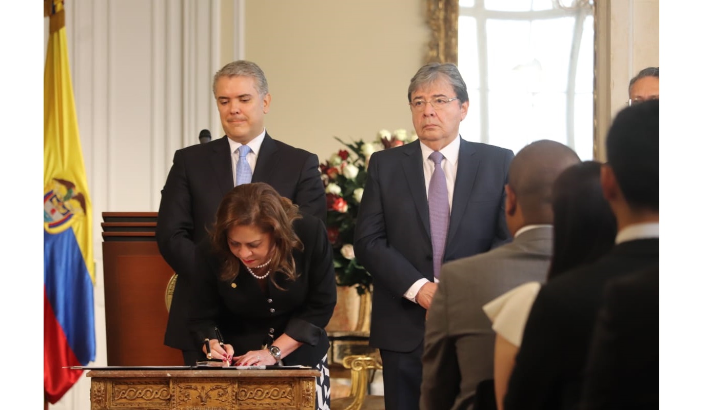 Ante el Presidente Duque, la caucana María del Pilar Gómez Valderrama tomó juramento como Embajadora de Colombia en Marruecos