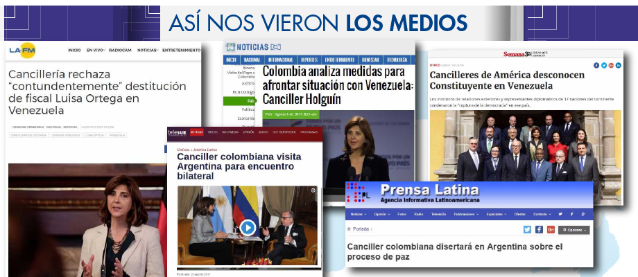 Así nos vieron los medios del 5 al 11 de agosto de 2017