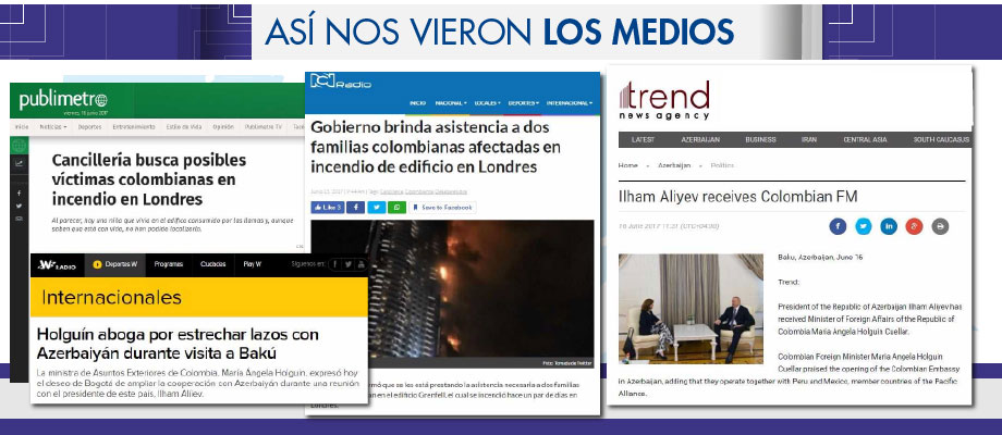 Así nos vieron los medios del 12 al 16 de junio de 2017