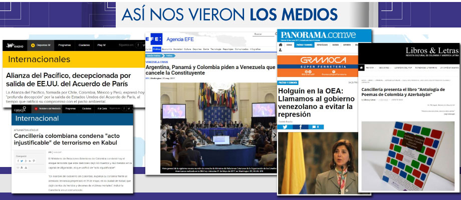 Así nos vieron los medios del 30 de mayo al 2 de junio