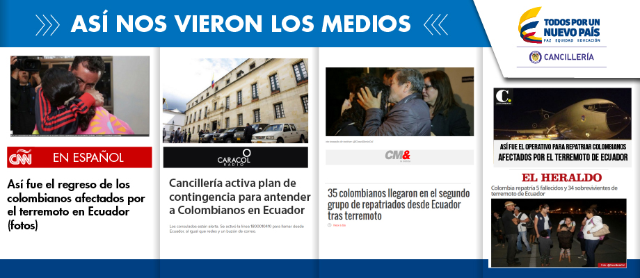 Así nos vieron los medios de 18 al 22 de abril