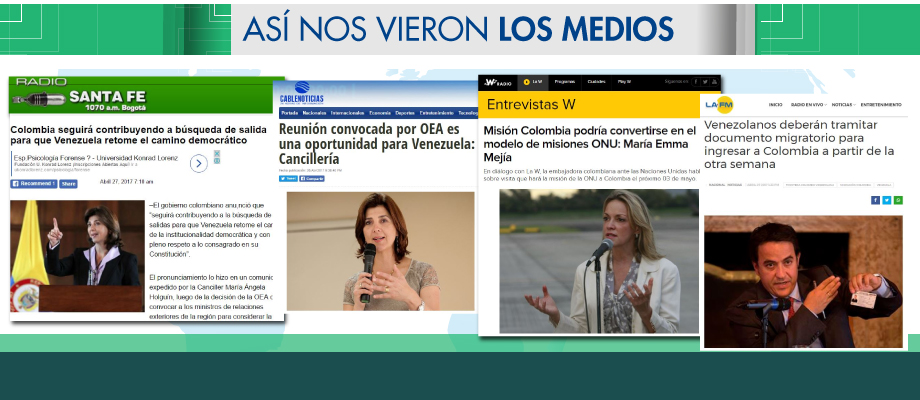Así nos vieron los medios del 23 al 28 de abril
