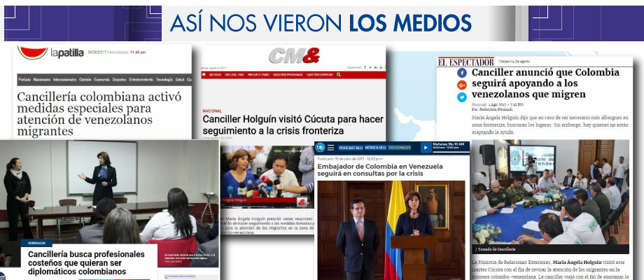Así nos vieron los medios del 29 de julio al 4 de agosto de 2017