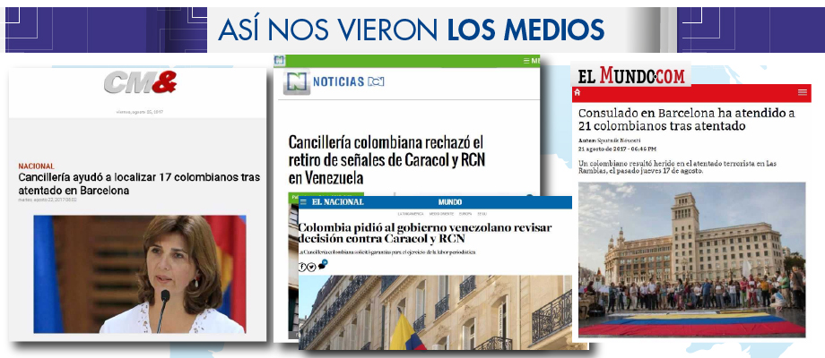 Así Nos Vieron los Medios del 21 al 25 de agosto de 2017