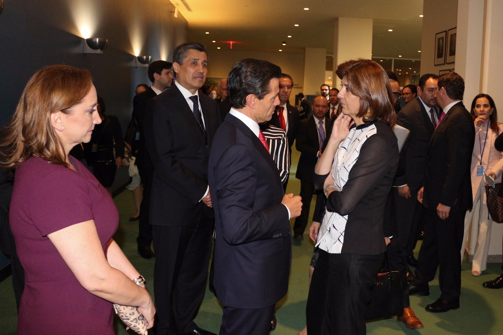 Ministra de Relaciones Exteriores dialogó con el Presidente de México, en el marco de UNGASS sobre drogas
